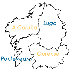 Las 4 provincias de Galicia
