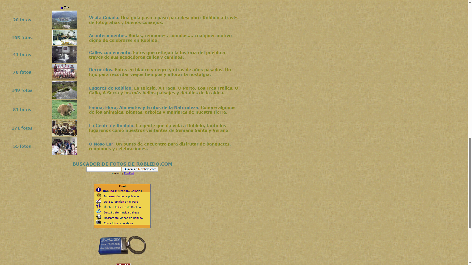 Álbum de fotos de la web